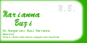 marianna buzi business card